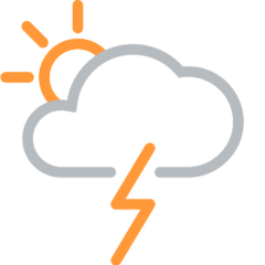 nuvolat amb tormenta i pluja escassa