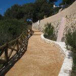 Accés a la Llobella després de la remodelació