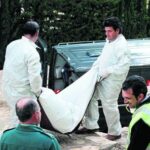 Cadàver d'un dels morts a Benissa el 2006