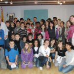 Els alumnes de 6é de l'escola Manuel Bru es reuneixen amb el batle