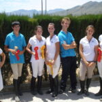Participants al "I Concurs Social de Salt a Cavall" celebrat al Club Hípic Benissa