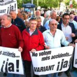 Els manifestants a favor de la variant