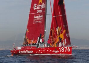 L'Estrella Damm poc abans de l'eixida de la Barcelona Word Race