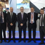 Les autoritats de Benissa i Puigcerdà durant l'acte d'agermanament fet a Fitur