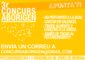Cartell del 3r Concurs Aborigen