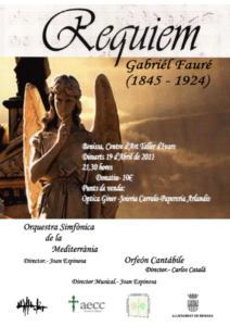 Poster concert Requiem Fauré AECC