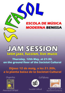 Cartell de la jam session de Si Fa Sol del mes de maig de 2011