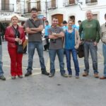 Els membres del Bloc de Benissa amb Josep Nadal, cantant de la Gossa Sorda