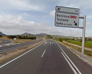 Autopista Ap-7 al seu pas per Benissa