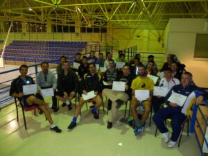 Participants al curs de monitor de futbol