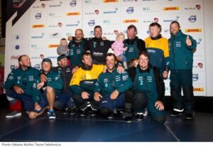 L'equip del Telefónica celebra la victòria a Ciutat del Cap