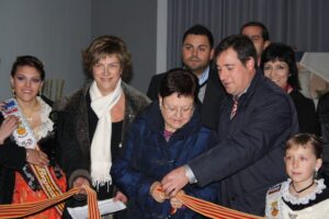 Luisa Pastor a la seu de les mestresses de casa