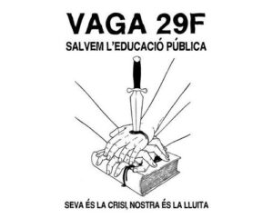 Vaga en defensa de l'educació pública