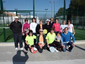 Participants al torneig de pàdel femení Participants al torneig de pàdel femení