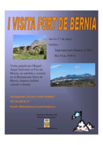 Cartell de la I Visita al Fort de Bèrnia