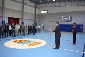 Parlament del batle a la inauguració de les obres del Palau Sant Pere