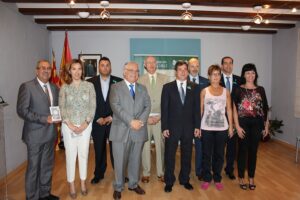 Juan Cotino amb els polítics benissers Juan Cotino amb els polítics benissers