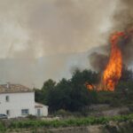 El incendi a Benissa prop d'una caseta
