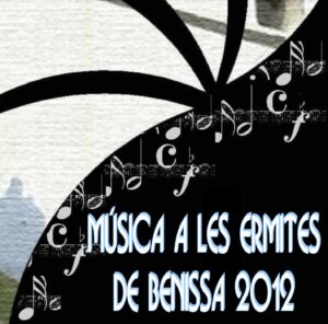 Cartell del concert de música a les ermites durant les festes de Lleus de 2012