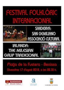 Cartell del Festival Folkloric Internacional de Benissa