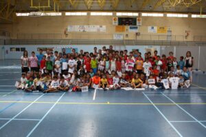 Els xiquetes participants a l'Escola Multiesport i Menutesport 2012 a Benissa