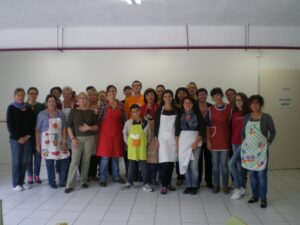 Participants al curs de cuina vegetariana de la Setmana de la Salut de Benissa
