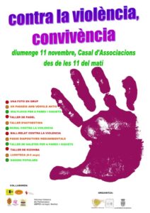 Cartell de la Jornada contra la violència de gènere a Benissa