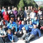 Els assistents a la ruta per l'embassament de Guadalest organitzada pel Club de Muntanya Margalló de Benissa