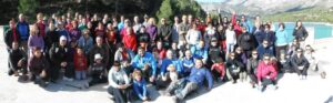 Els assistents a la ruta per l'embassament de Guadalest organitzada pel Club de Muntanya Margalló de Benissa