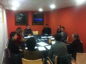 Assistents a la primera reunió del Fòrum d'Associacions Juvenils de Benissa
