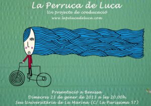 Cartell de la presentació a Benissa del conte La Perruca de Luca