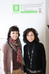 La regidora de Consum amb la responsable de l'OMIC de Benissa