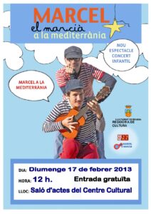 Cartell de "Marcel el Marcià a la Mediterrània"