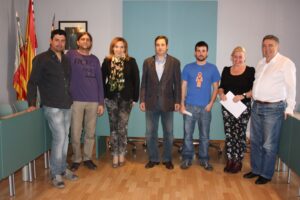 Les associacions culturals el dia de la signatura del conveni