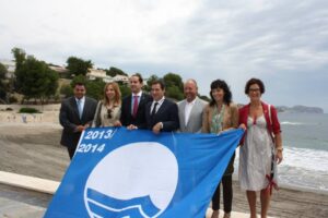 Les autoritats municipals amb Alberto Fabra