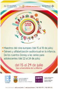 Cartell dels cursos d'estiu 2013