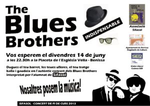 Cartell del concert "The Blues Brothers"