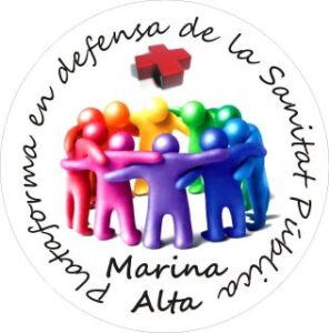 Logo de la plataforma en defensa de la sanitat pública a la Marina Alta.