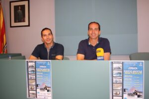 Miguel Ramón i Arturo Poquet presenten la jornada de portes obertes de la piscina coberta de Benissa