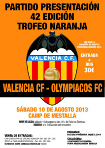 Cartell del viatge per a veure el Trofeu Taronja