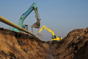 Construcció d'un gasoducte (foto del flickr de Rambynas) 