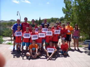 Els alumnes i monitors del II Campus de Pilota Valenciana a Benissa 
