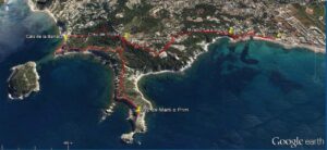 Recorregut de la ruta de senderisme per Xàbia