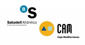 Logos del Banc Sabadell i de la CAM