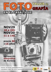 Cartell del taller de fotografia