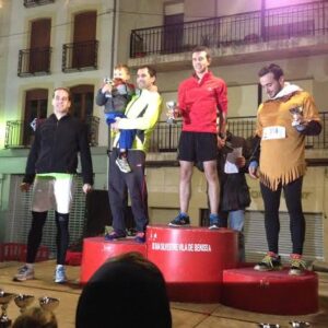El podi de la cursa Sant Silvestre 2013 de Benissa