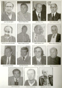 Els regidors de la legislatura 1979-1983 a Benissa (Imatge extreta del llibre Benissa 1979-1987,   Resum Històric editat per l'Ajuntament de Benissa l'any 1987)