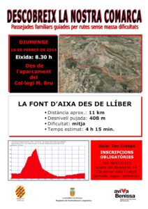 Cartell de l'excursió a la Font d'Aixa