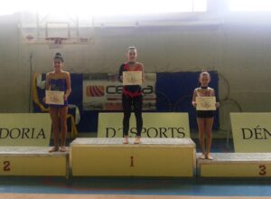 Irene Ferrando, 3a classificada en la categoria infantil de gimnàstica rítmica