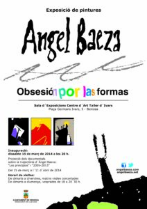Cartell de l'exposició d'Ángel Baeza a Benissa